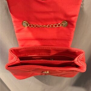 bebe Pink Quilted Diamond Chain Strap Metal Logo Plate Shoulder Bag Women’s